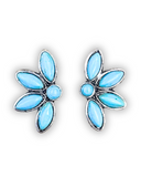 Brooks Stud Earrings - Western Jewelry - Faux Turquoise - Bronco Western Supply Co.