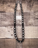 Sophie Navajo Pearl Fashion Necklace - Silver