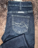 Cowgirl Tuff - Dark Charcoal DFMI Bootcut Jeans – Natural Waist Tuff Flex Denim