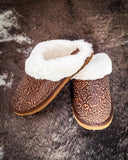 Myra Bag - Classic Lined Brown Leather Slippers - Bronco Western Supply Co.