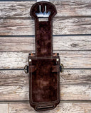 Silver Royal - Leather Rear Cinch/Horn Bag - Hair On