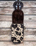 Silver Royal - Leather Rear Cinch/Horn Bag - Hair On