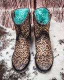 Whiskey Leopard Corral Boots