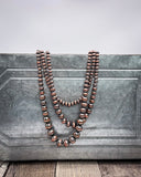 Del Rio Layered Fashion Necklace - Copper