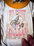 Wild West Rodeo Graphic Tee - Off White