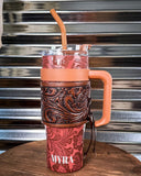 Myra Bag - Wide Wyoming Tumbler in Brown - Travel Mug - Bronco Western Supply Co.