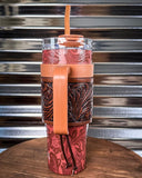 Myra Bag - Wide Wyoming Tumbler in Brown - Travel Mug - Bronco Western Supply Co.