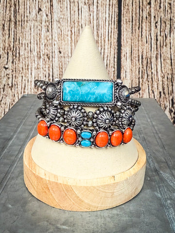 Arizona - Stackable - Stretch Bracelet - Western Jewelry - Bracelet Set - Bronco Western Supply Co.