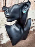 Dina - Stud - Earring Set - Silver - Turquoise - Western Jewelry - Bronco Western Supply Co.