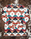 Southern Roots Mesh Top - Aztec Print - Western Fashion - Bronco Western Supply Co.