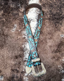 Myra Bag - Turquoise Hand Tooled Leather Belt