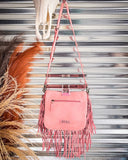 Myra Bag - Oro Valley Hand Tooled Bag in Pink - Western Purse - Bronco Western Supply Co.
