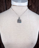 The Lightning Flush Pendant Fashion Necklace displayed on mannequin.