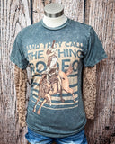 The Burnout Mesh Top displayed and styled on mannequin in front of a wood backdrop.