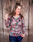 Sterling Kreek - Midnight Bloom Fitted Pullover