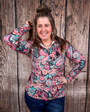 Sterling Kreek - Midnight Bloom Fitted Pullover