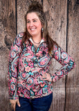 Sterling Kreek - Midnight Bloom Fitted Pullover