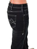 Cowgirl Tuff - Dark Charcoal DFMI Bootcut Jeans – Natural Waist Tuff Flex Denim
