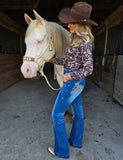 Cowgirl Tuff - Pull-On Buck’n Bronc Trouser Jeans – Natural Waist Medium Wash