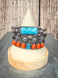 Arizona Stackable Fashion Stretch Bracelet - Jewelry - Blue Tortoise - Bronco Western Supply Co.
