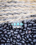 Asia Adjustable Genuine Turquoise Ring - Jewelry - Sowell Jewelry - Bronco Western Supply Co.