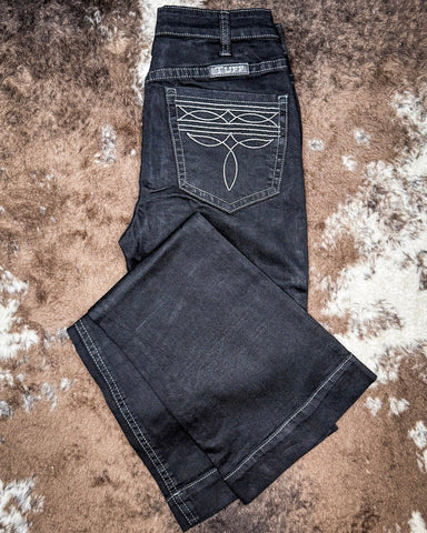 Black Boot Stitch Trouser - Apparel - Cowgirl Tuff Company - Bronco Western Supply Co.