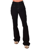 Black Boot Stitch Trouser - Apparel - Cowgirl Tuff Company - Bronco Western Supply Co.