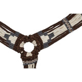 Tough 1 Wool String Breast Collar- Brown and Grey