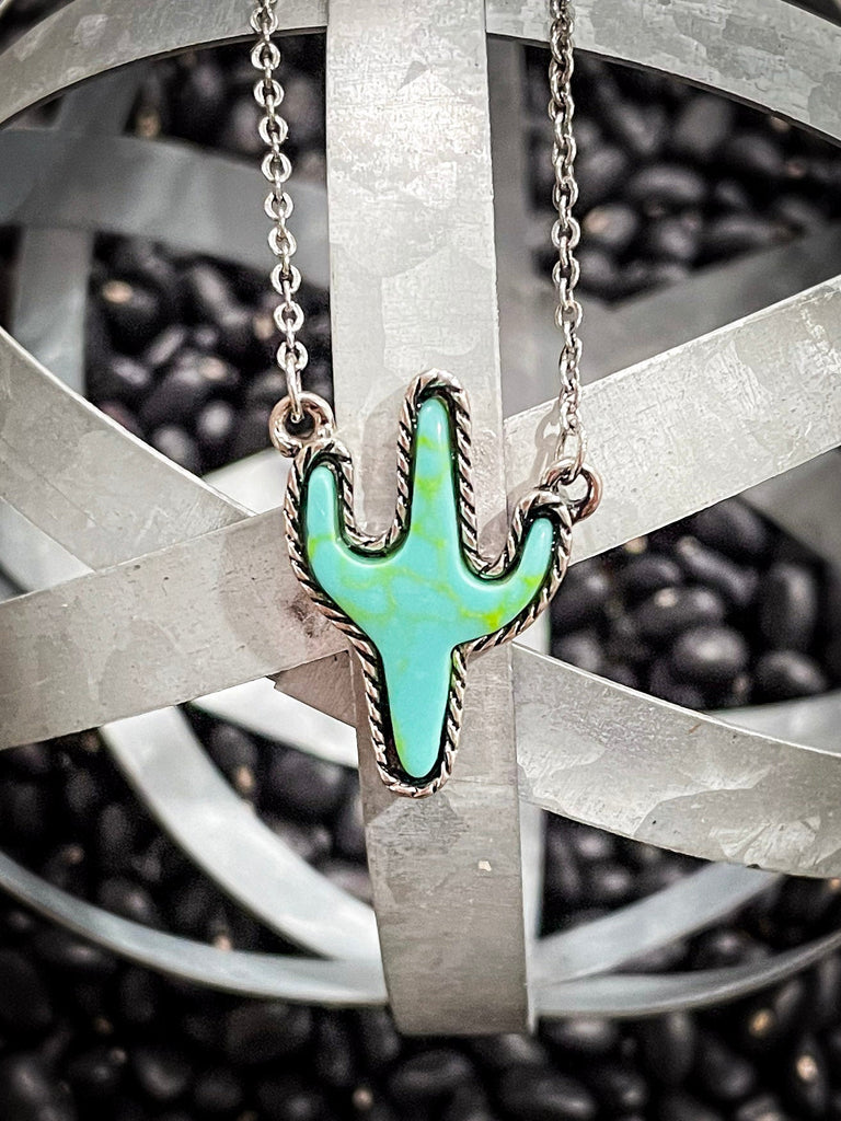 Cactus Necklace Cactus Pendant Fashion Necklace - Main Image