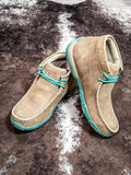 Casey Twisted X Chukka Driving Moc - Bomber & Turquoise - Women's Shoes - Twisted X - Bronco Western Supply Co.