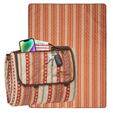 Chinlee Printed Stripe Picnic Blanket - Home Decor - Carstens - Bronco Western Supply Co.