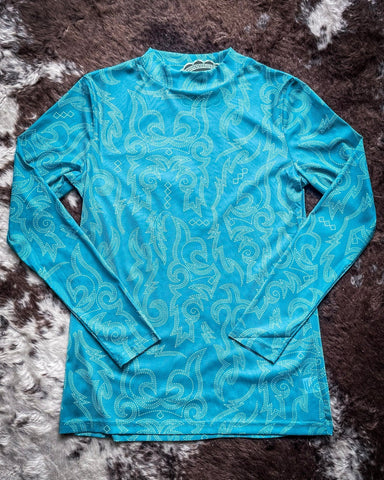 Cowgirl Thing Mesh Top - Shirts & Tops - Sterling Kreek - Bronco Western Supply Co.
