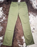 Cowgirl Tuff - Army Carpenter Flannel Lined Bootcut Jeans – Natural Waist Olive Green - Apparel - Cowgirl Tuff Company - Bronco Western Supply Co.