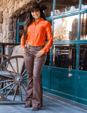 Cowgirl Tuff Brown Sugar Pull - On Trouser Jeans - Apparel - Cowgirl Tuff Company - Bronco Western Supply Co.