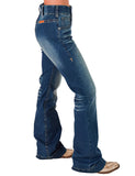 Cowgirl Tuff - Pull - On Buck’n Bronc Trouser Jeans – Natural Waist Medium Wash - Apparel - Cowgirl Tuff Company - Bronco Western Supply Co.