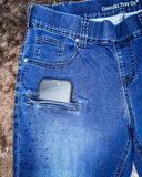 Cowgirl Tuff Pull - On Sapphire Bling Trouser - Apparel - Cowgirl Tuff Company - Bronco Western Supply Co.
