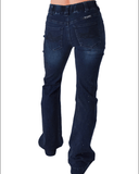 Cowgirl Tuff Pull - On Sapphire Bling Trouser - Apparel - Cowgirl Tuff Company - Bronco Western Supply Co.