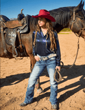 Cowgirl Tuff Red Roan Bootcut Jeans - Apparel - Cowgirl Tuff Company - Bronco Western Supply Co.