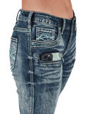 Cowgirl Tuff Turquoise Hurricane Bootcut Jeans - Apparel - Cowgirl Tuff Company - Bronco Western Supply Co.