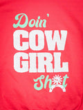 Doin' Cowgirl Sh*t Hoodie - Coral - Apparel - Bronco Western Supply Co. - Bronco Western Supply Co.