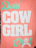 Doin' Cowgirl Sh*t Tee - Coral - Apparel - Bronco Western Supply Co. - Bronco Western Supply Co.