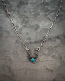 Haven Horseshoe Fashion Necklace - Jewelry - Blue Tortoise - Bronco Western Supply Co.