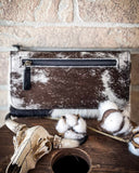 Myra Bag - Cookie Crunch Leather & Hair On Wallet - Western Wallet - Bronco Western Supply Co.