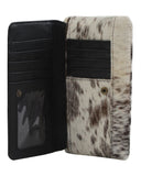 Myra Bag - Cookie Crunch Leather & Hair On Wallet - Western Wallet - Bronco Western Supply Co.