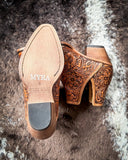 Myra Bag - Dakota Charm Booties in Caramel - Women's Shoe - Western Boot - Bronco Western Supply Co.