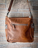 Myra Bag - Genetic Hand Tooled Hair on Hide Crossbody Bag - Bronco Western Supply Co.