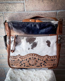 Myra Bag - Genetic Hand Tooled Hair on Hide Crossbody Bag - Bronco Western Supply Co.