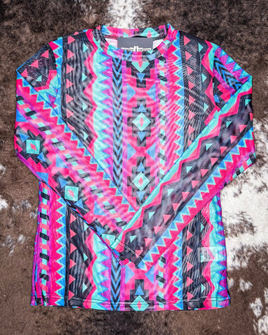 Retro Funk Mesh Top - Shirts & Tops - Rowdy Crowd - Bronco Western Supply Co.