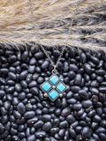Rio Pendant Fashion Necklace - Aqua - Jewelry - Blue Tortoise - Bronco Western Supply Co.