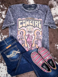 Rodeo Legend Graphic Tee - Black - Apparel - Lotus Fashion - Bronco Western Supply Co.